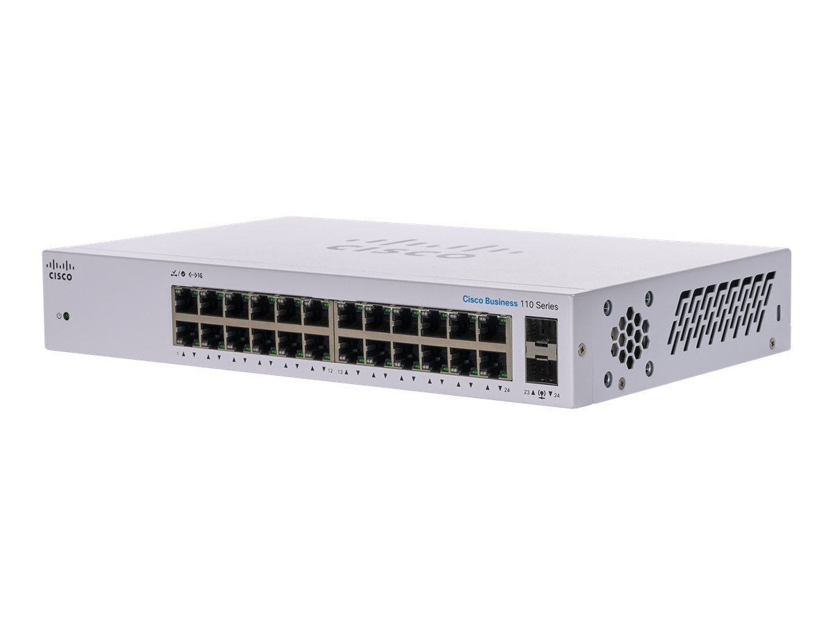 Cisco CBS110-24T-EU Unmanaged 24-port GE, 2x1G SFP Shared – Cisco CBS110-24T-EU