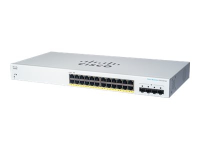 CBS220-24FP-4G-EU | Cisco | Cisco CBS220-24FP-4G-EU Smart 24-port GE, Full PoE+ 382W, 4x1G SFP Cisco CBS220-24FP-4G-EU Smart 24-port GE, Full PoE+ 382W, 4x1G SFP