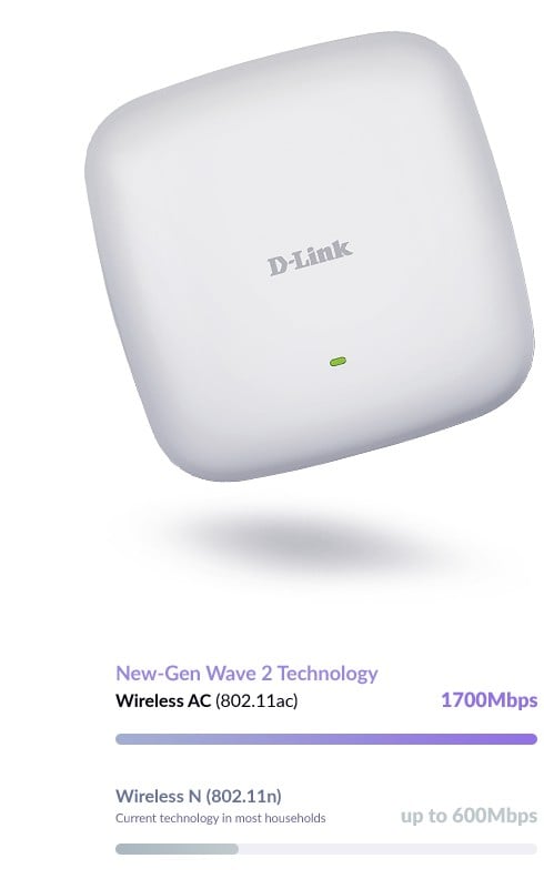 DAP-2682 | D-Link | D-Link AC2300 1700 Mbit/s Alb Power over Ethernet (PoE) Suport D-Link AC2300 1700 Mbit/s Alb Power over Ethernet (PoE) Suport