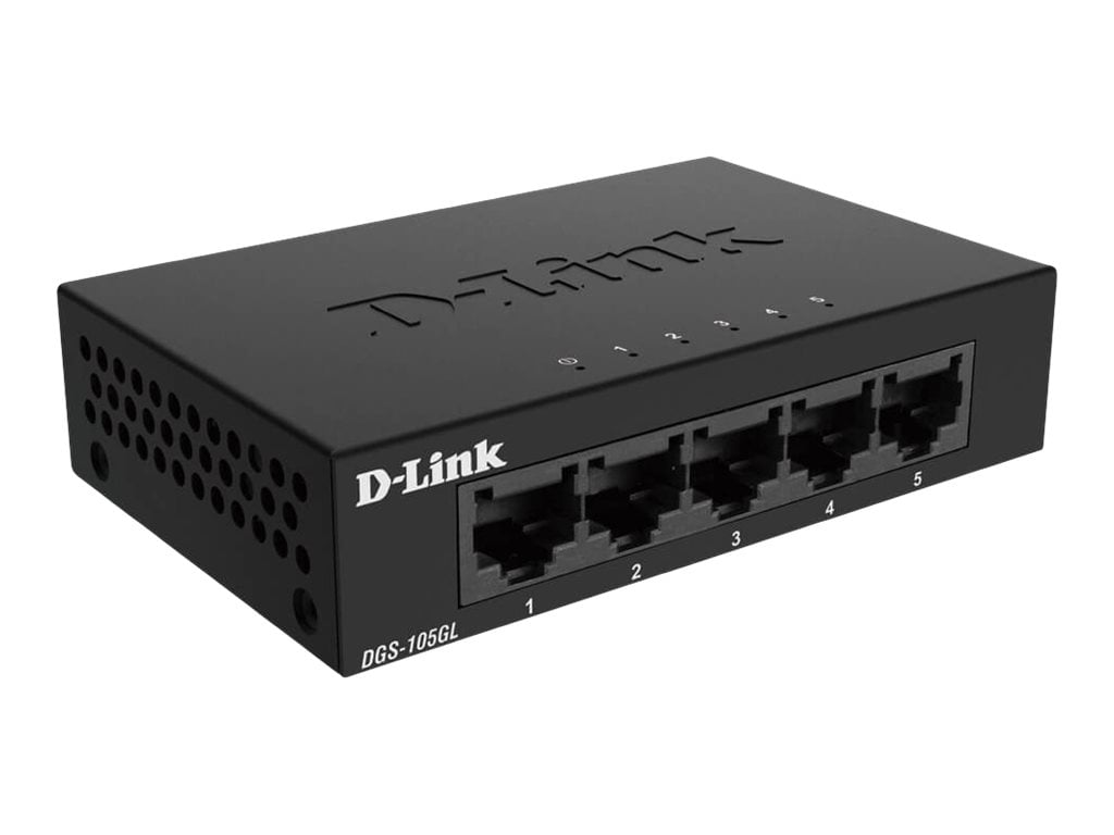 D-Link DGS-105GL/E switch-uri Fara management Gigabit Ethernet (10/100/1000) Negru