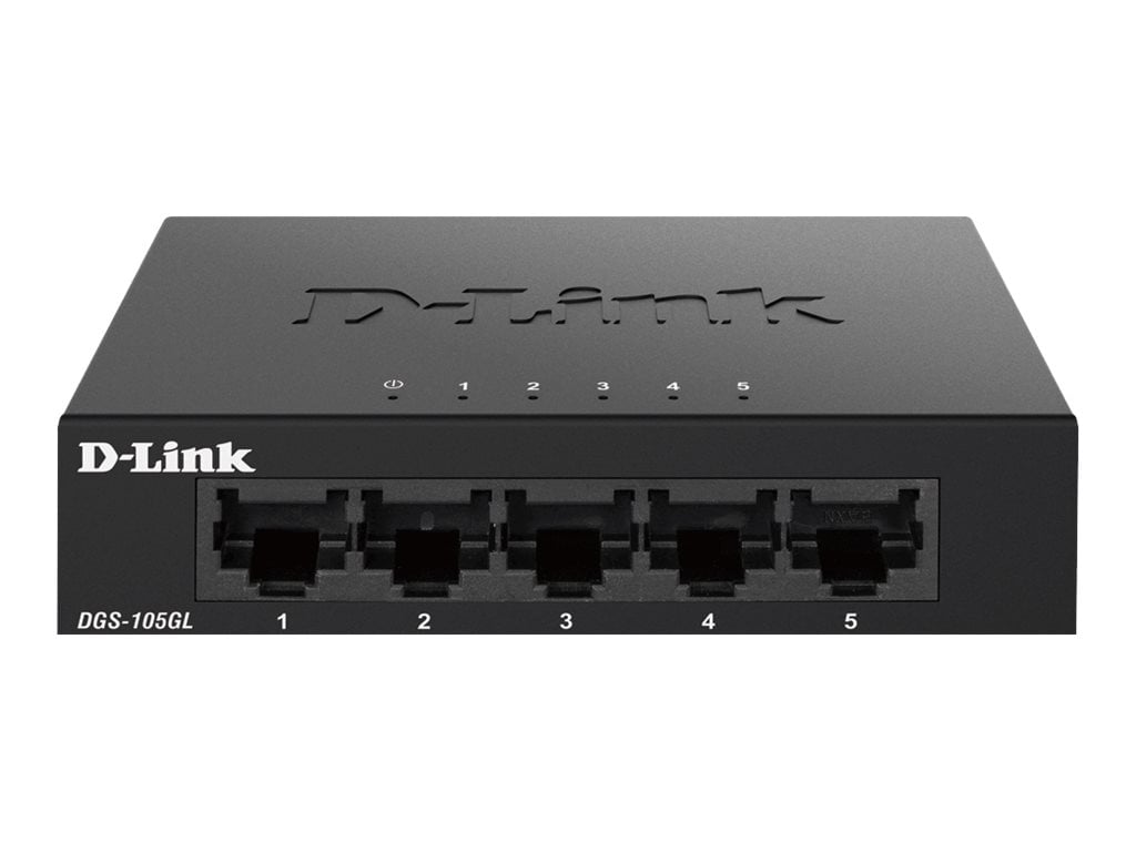 D-Link DGS-105GL/E switch-uri Fara management Gigabit Ethernet (10/100/1000) Negru