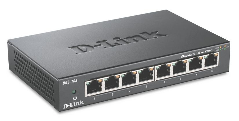 D-Link DGS-108 Negru