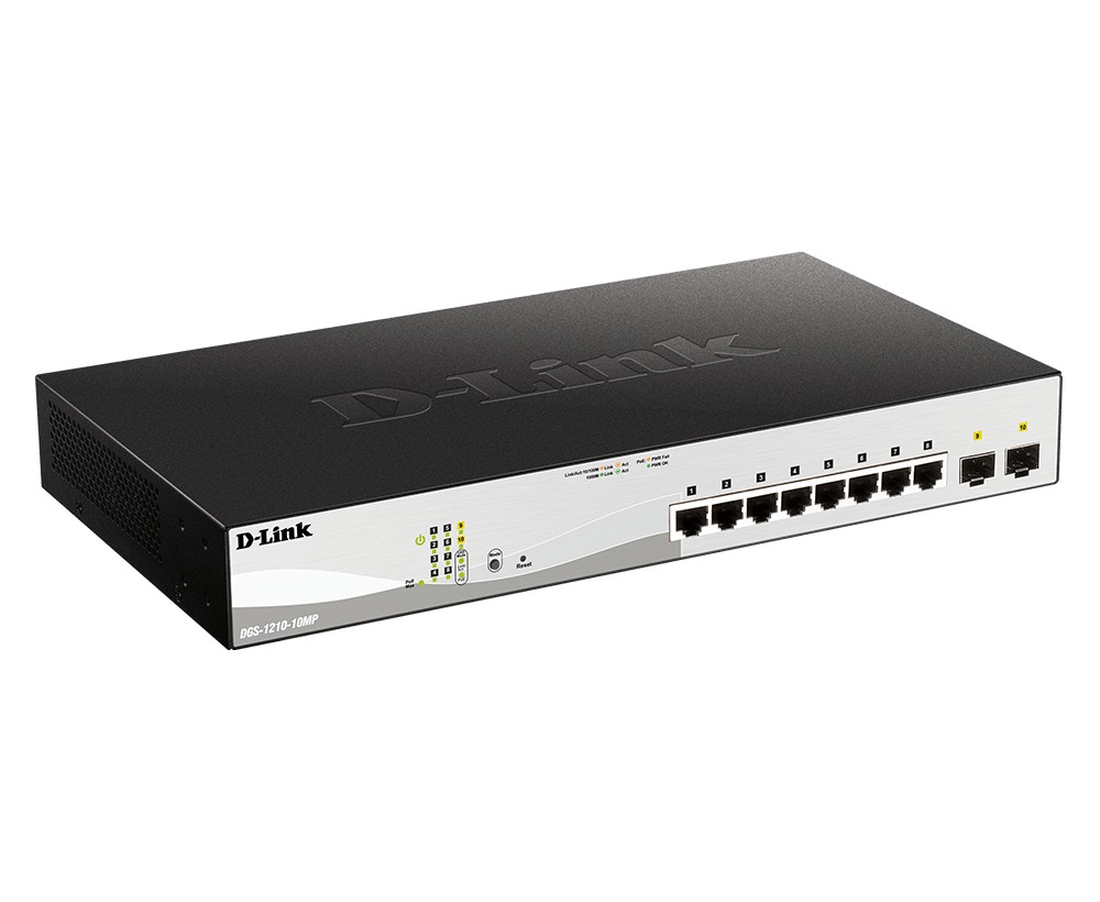 D-Link DGS-1210-10MP/E – D-Link DGS-1210-10MP/E 10Port L2 PoE+ Smart Managed D-Link DGS-1210-10MP/E 10Port L2 PoE+ Smart Managed – D-Link DGS-1210-10MP/E