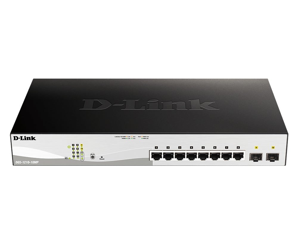 D-Link DGS-1210-10MP/E – D-Link DGS-1210-10MP/E 10Port L2 PoE+ Smart Managed D-Link DGS-1210-10MP/E 10Port L2 PoE+ Smart Managed – D-Link DGS-1210-10MP/E