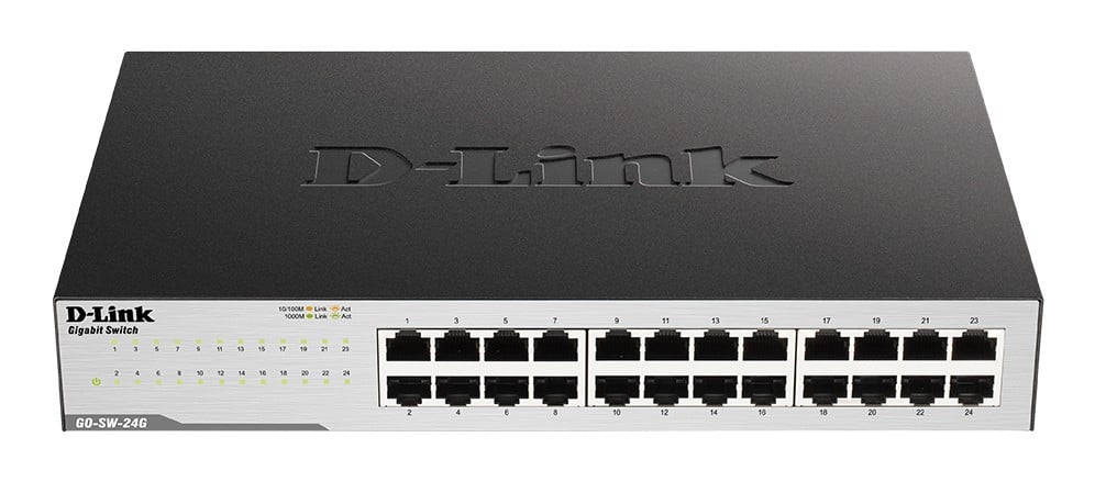 D-Link GO-SW-24G Fara management L2 Gigabit Ethernet (10/100/1000) 1U Negru