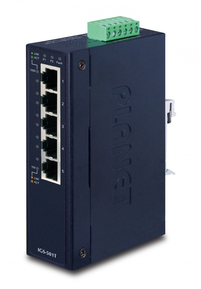 PLANET IGS-501T Switch Industrial Unmanaged 5xGigabit Ethernet – PLANET IGS-501T