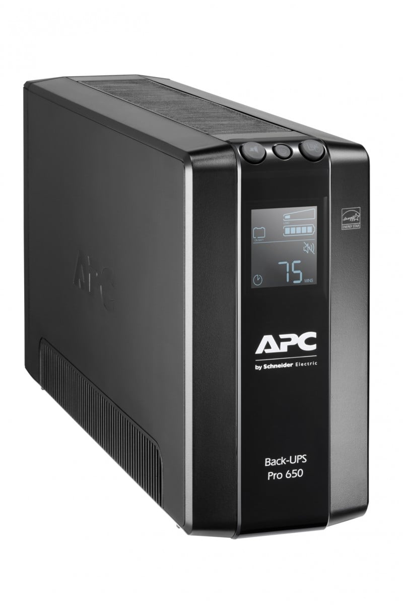 APC BR650MI – APC BR650MI – UPS Line-Interactive 650VA/390W, 6 ieșiri AC, undă sinus pură, ecran LCD și protecție AVR APC BR650MI – UPS Line-Interactive 650VA/390W, 6 ieșiri AC, undă sinus pură, ecran LCD și protecție AVR – APC BR650MI