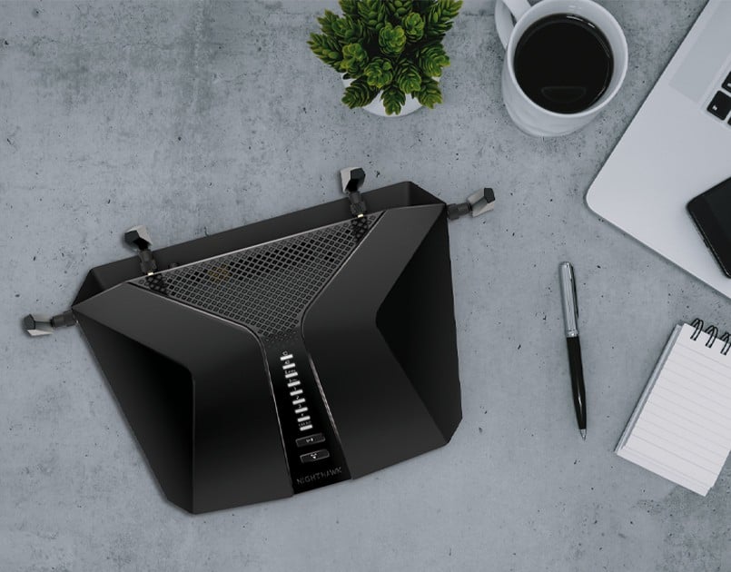 NETGEAR Nighthawk AX5400 router wireless Gigabit Ethernet Bandă dublă (2.4 GHz/ 5 GHz) Negru