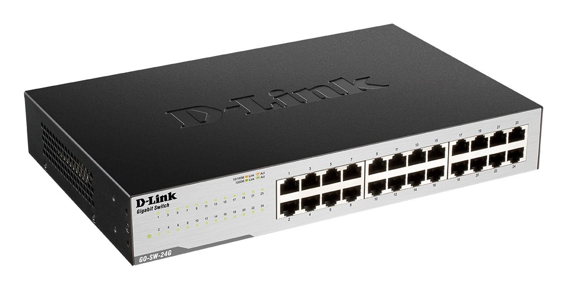 D-Link GO-SW-24G Fara management L2 Gigabit Ethernet (10/100/1000) 1U Negru