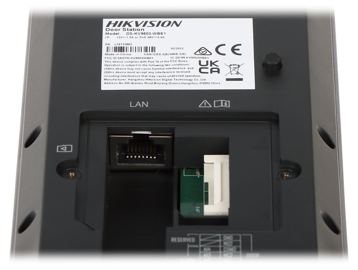 Stație de ușă IP cu recunoaștere facială, ecran tactil 4,3 inch, 2 camere 2MP, PoE, IP65, Hikvision - DS-KV9503-WBE1 – HIKVISION DS-KV9503-WBE1