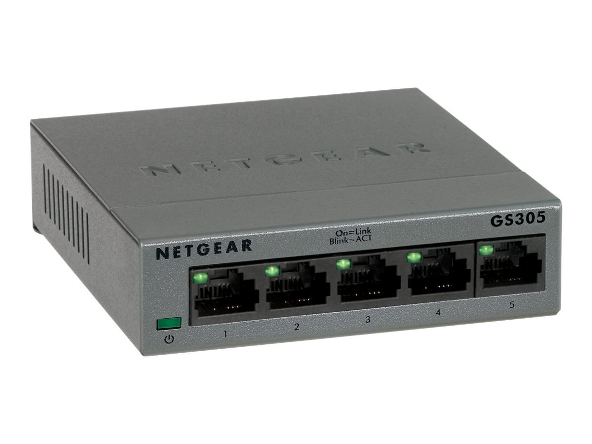 GS305-300PES | Netgear | NETGEAR GS305 Fara management L2 Gigabit Ethernet (10/100/1000) Negru NETGEAR GS305 Fara management L2 Gigabit Ethernet (10/100/1000) Negru