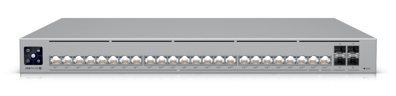 Ubiquiti USW-Pro-HD-24-PoE – Ubiquiti UniFi Switch Pro HD 24 PoE Managed L2/L3 22×2.5Gb + 2×10Gb + 4×10G SFP+ PoE++ Ubiquiti UniFi Switch Pro HD 24 PoE Managed L2/L3 22×2.5Gb + 2×10Gb + 4×10G SFP+ PoE++ – Ubiquiti USW-Pro-HD-24-PoE