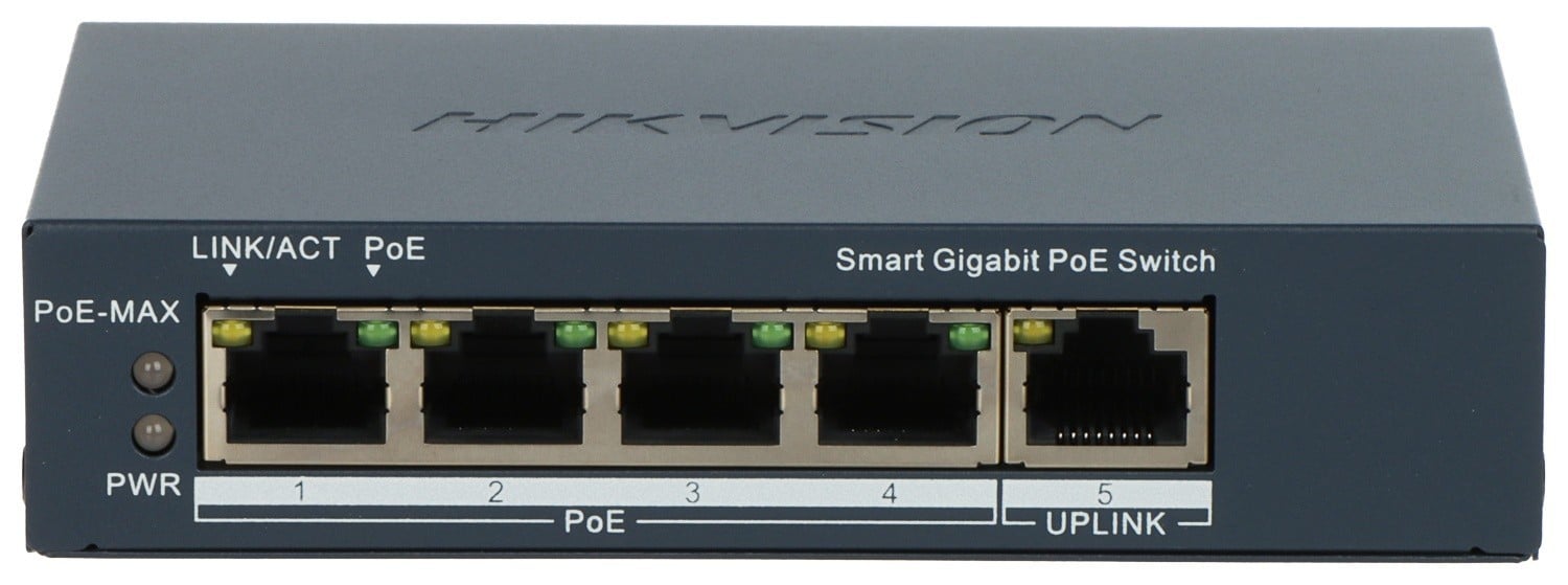 HIKVISION DS-3E1505P-EI – Switch 4 porturi Gigabit PoE, 1 port Uplink, Management - HIKVISION DS-3E1505P-EI Switch 4 porturi Gigabit PoE, 1 port Uplink, Management - HIKVISION DS-3E1505P-EI – HIKVISION DS-3E1505P-EI
