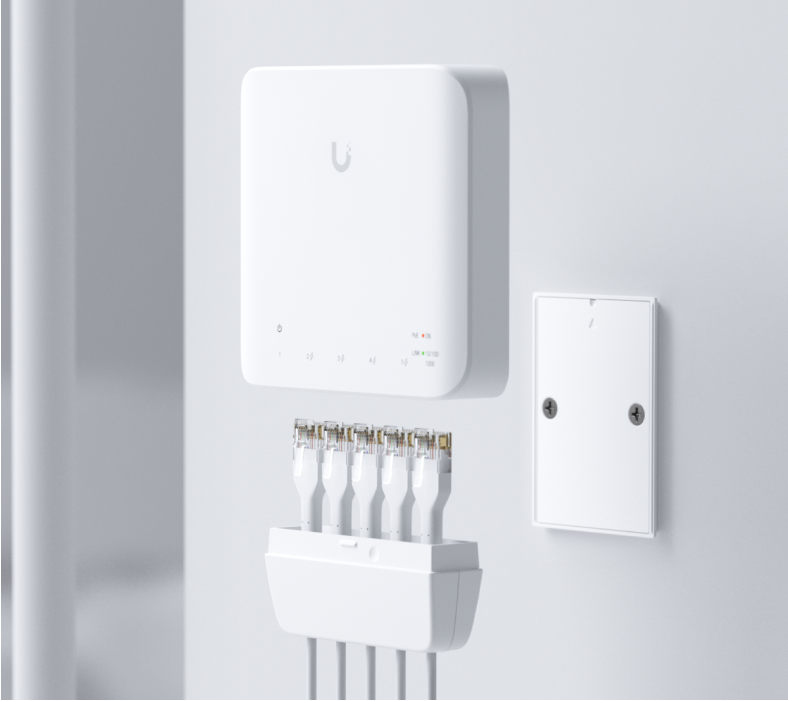 Ubiquiti USW-FLEX-3 Networks UniFi Switch Flex (3-pack) Gestionate L2 Gigabit Ethernet (10/100/1000) Power over Ethernet (PoE) Suport Alb