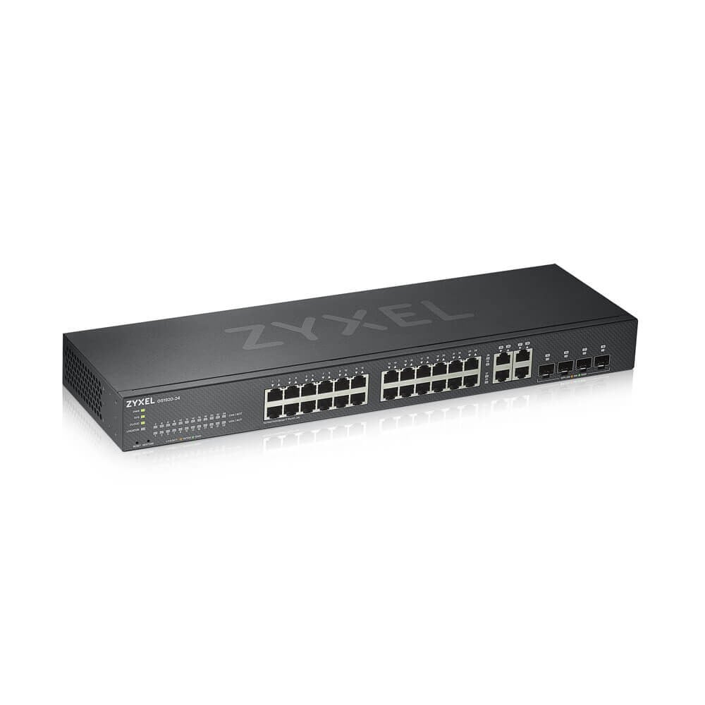 GS1920-24V2-EU0101F | ZyXEL | Zyxel GS1920-24V2 Gestionate Gigabit Ethernet (10/100/1000) Negru Zyxel GS1920-24V2 Gestionate Gigabit Ethernet (10/100/1000) Negru