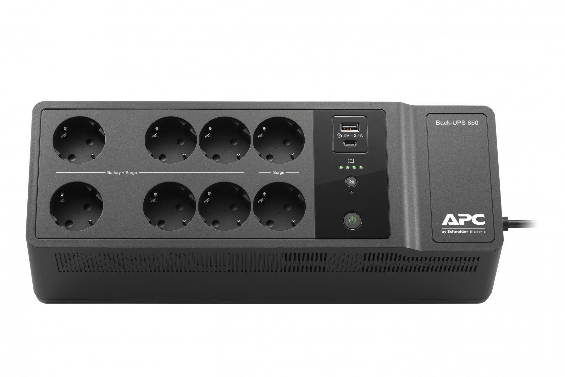 BE850G2-GR | APC | APC BE850G2-GR surse neîntreruptibile de curent (UPS) Standby (Offline) 0,85 kVA 520 W 8 ieșire(i) AC APC BE850G2-GR surse neîntreruptibile de curent (UPS) Standby (Offline) 0,85 kVA 520 W 8 ieșire(i) AC