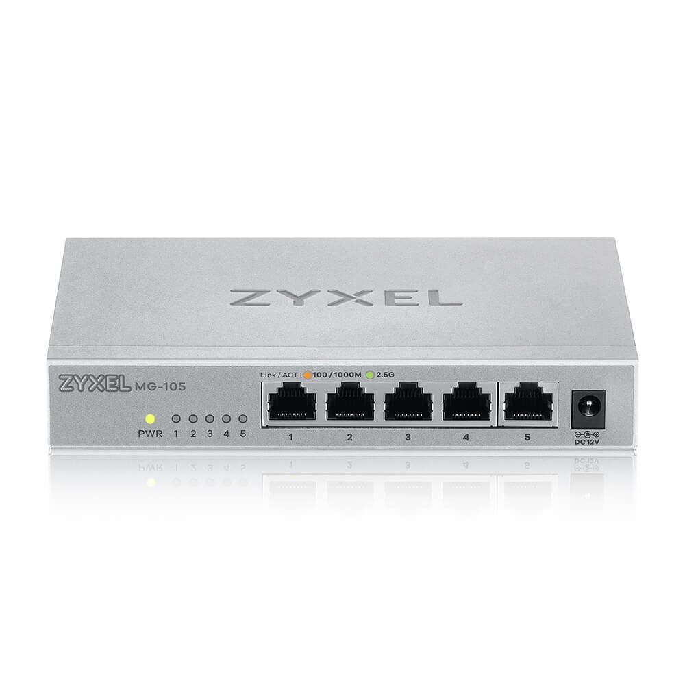 MG-105-ZZ0101F | ZyXEL | Zyxel MG-105 Fara management 2.5G Ethernet (100/1000/2500) Oțel Zyxel MG-105 Fara management 2.5G Ethernet (100/1000/2500) Oțel