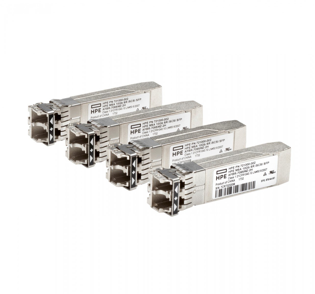 HPE MSA 10Gb Short Range iSCSI SFP+ 4-pack Transceiver – HPE C8R25B