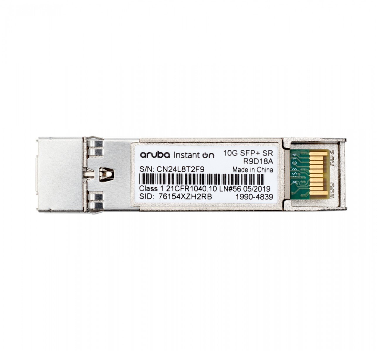 HPE R9D18A – Aruba Instant On 10G SFP+ LC SR 300m OM3 MMF Transceiver Aruba Instant On 10G SFP+ LC SR 300m OM3 MMF Transceiver – HPE R9D18A