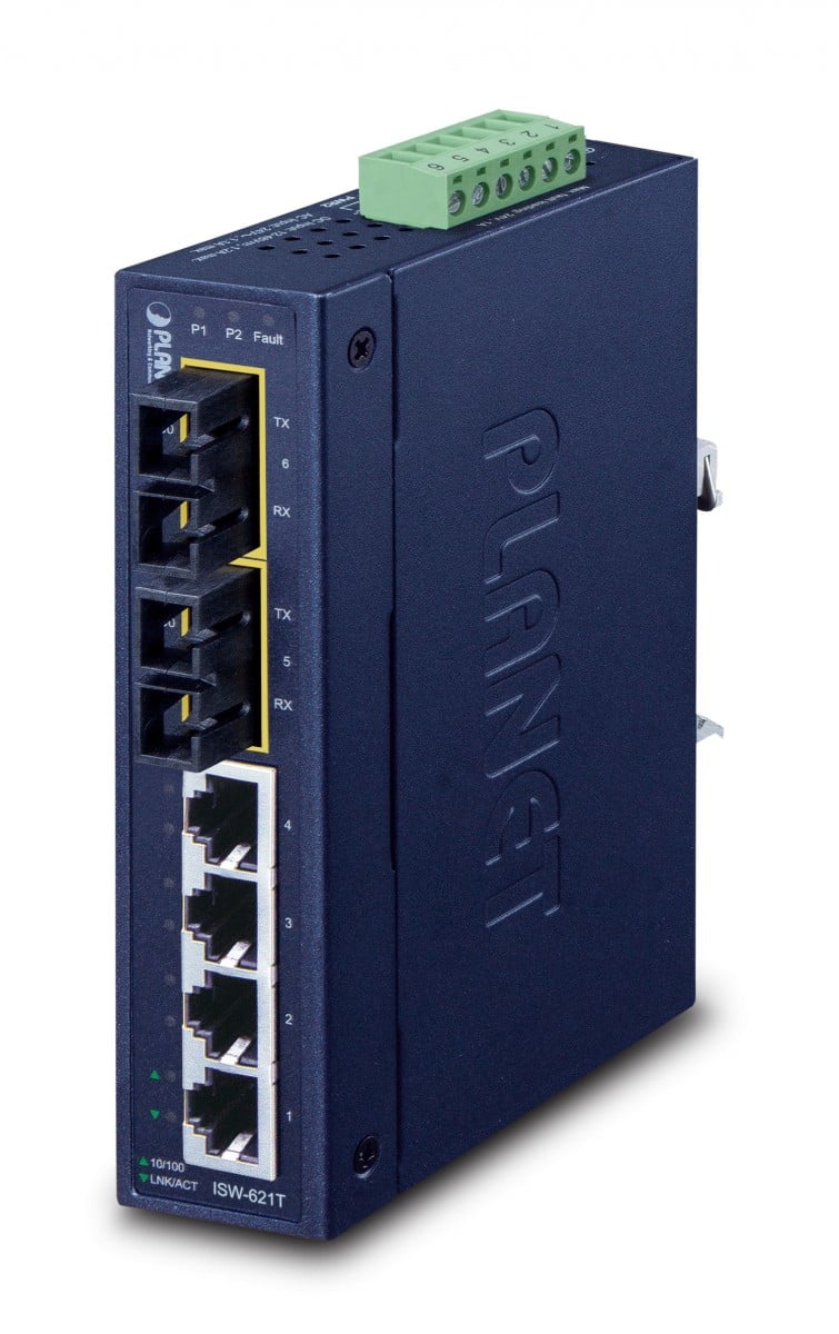 PLANET ISW-621T switch-uri Fara management L2 Fast Ethernet (10/100) Albastru