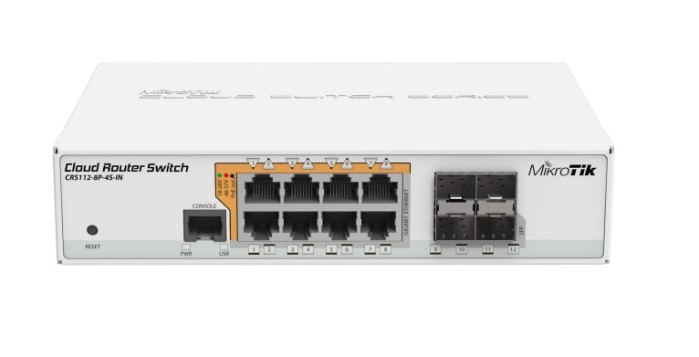 Mikrotik CRS112-8P-4S-IN – Management Switch, 8 x Gigabit cu PoE-out, 4 x SFP - Mikrotik CRS112-8P-4S-IN Management Switch, 8 x Gigabit cu PoE-out, 4 x SFP - Mikrotik CRS112-8P-4S-IN – Mikrotik CRS112-8P-4S-IN