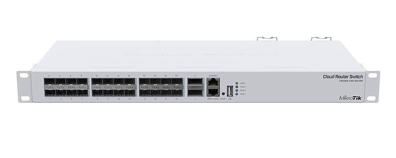 Management Switch 24 x SFP+ 10Gbps, 2 x QSFP+ 40Gbps - Mikrotik CRS326-24S+2Q+RM – Mikrotik CRS326-24S+2Q+RM