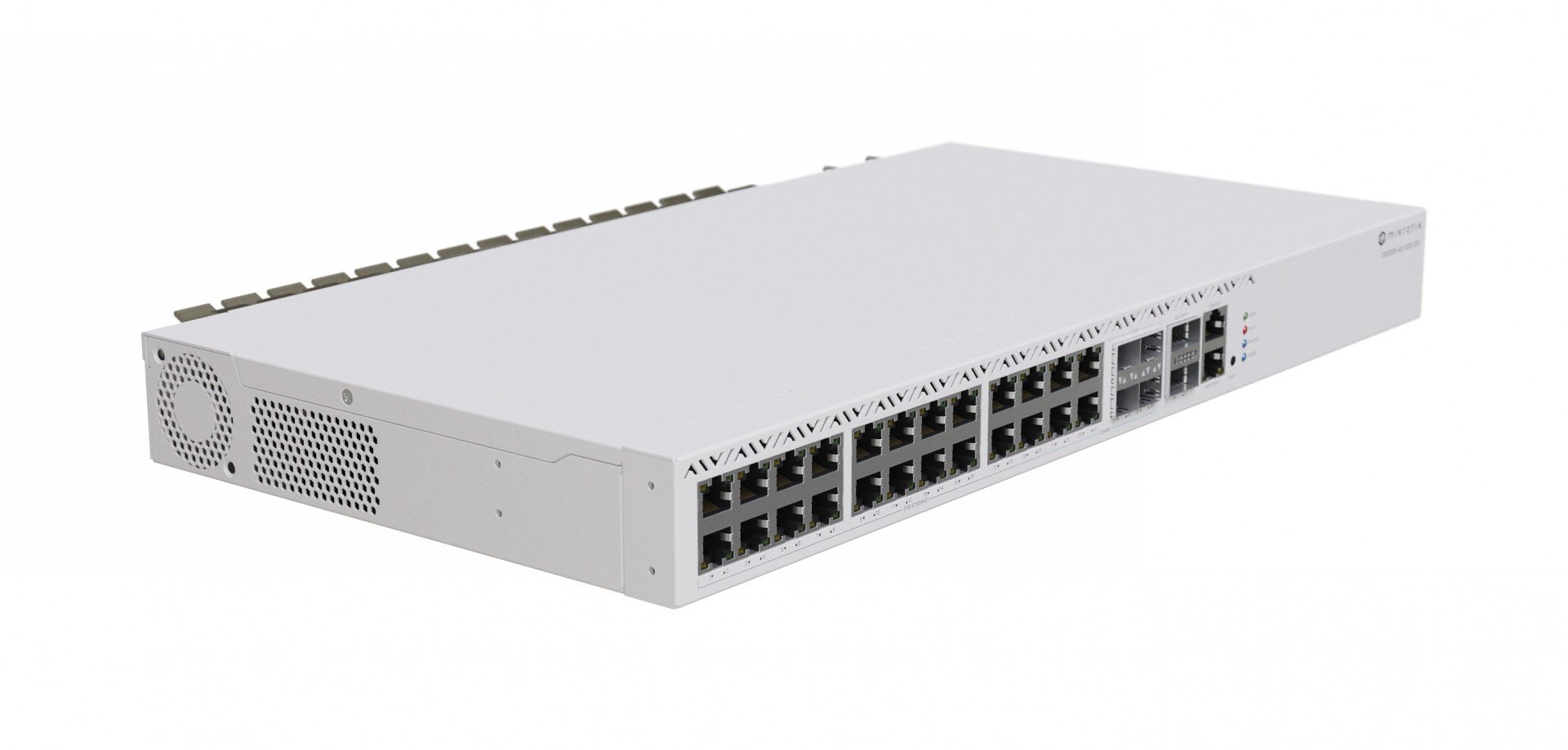 Management Switch 20 RJ45 2.5 Gigabit, 2 x QSFP+, 4 x Combo (2.5 Gigabit sau SFP+) - Mikrotik CRS326-4C+20G+2Q+RM – Mikrotik CRS326-4C+20G+2Q+RM