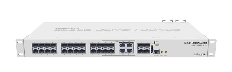 Management Switch 20 x SFP, 4 x SFP+, 4 x Combo (Gigabit sau SFP) - Mikrotik CRS328-4C-20S-4S+RM