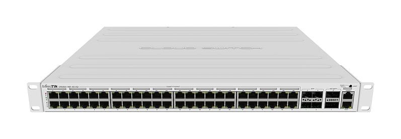 Management Switch 48 x Gigabit PoE+ OUT 700W, 4 x 10G SFP+, 2 x 40G QSFP+ - Mikrotik CRS354-48P-4S+2Q+RM