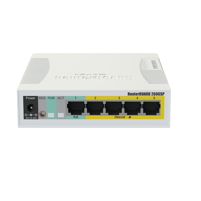 CSS106-1G-4P-1S | Mikrotik | Smart Switch 5 x Gigabit (4 x PoE), 1 x SFP - Mikrotik CSS106-1G-4P-1S Smart Switch 5 x Gigabit (4 x PoE), 1 x SFP - Mikrotik CSS106-1G-4P-1S