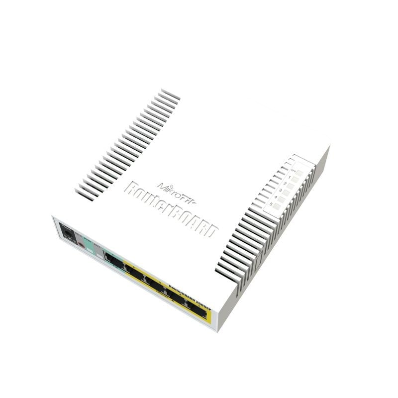 CSS106-1G-4P-1S | Mikrotik | Smart Switch 5 x Gigabit (4 x PoE), 1 x SFP - Mikrotik CSS106-1G-4P-1S Smart Switch 5 x Gigabit (4 x PoE), 1 x SFP - Mikrotik CSS106-1G-4P-1S