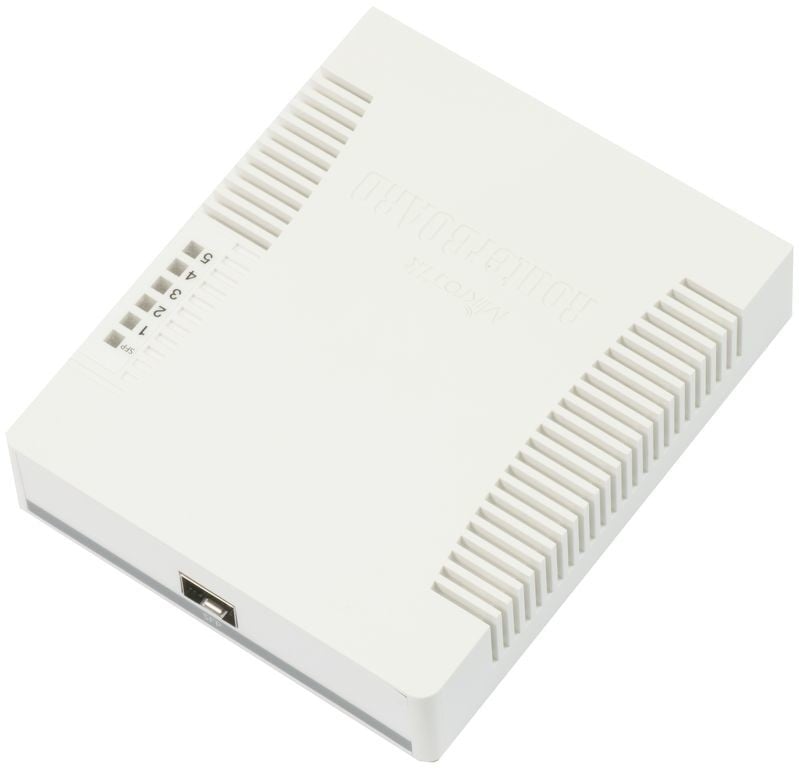 CSS106-5G-1S | Mikrotik | Smart Switch, 5 x Gigabit, 1 x SFP - Mikrotik CSS106-5G-1S Smart Switch, 5 x Gigabit, 1 x SFP - Mikrotik CSS106-5G-1S