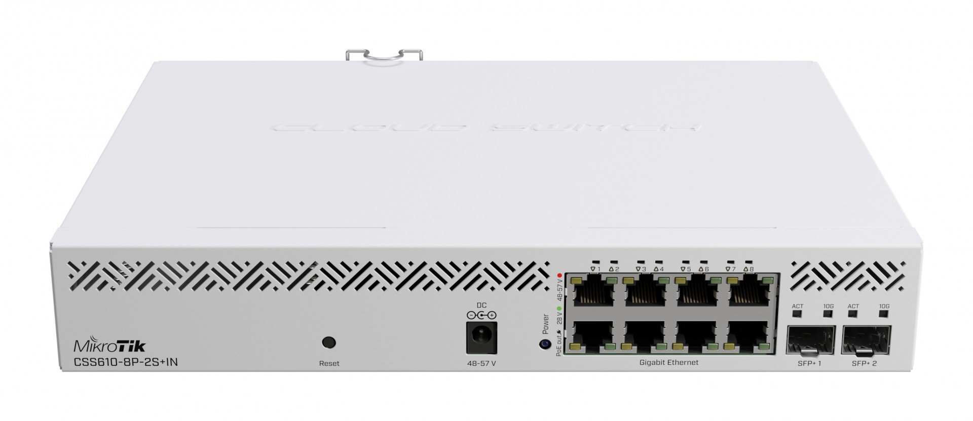 CSS610-8P-2S+IN | Mikrotik | Switch, 8 x Gigabit PoE, 2 x SFP+ 10Gbps, Management - MikroTik CSS610-8P-2S+IN Switch, 8 x Gigabit PoE, 2 x SFP+ 10Gbps, Management - MikroTik CSS610-8P-2S+IN