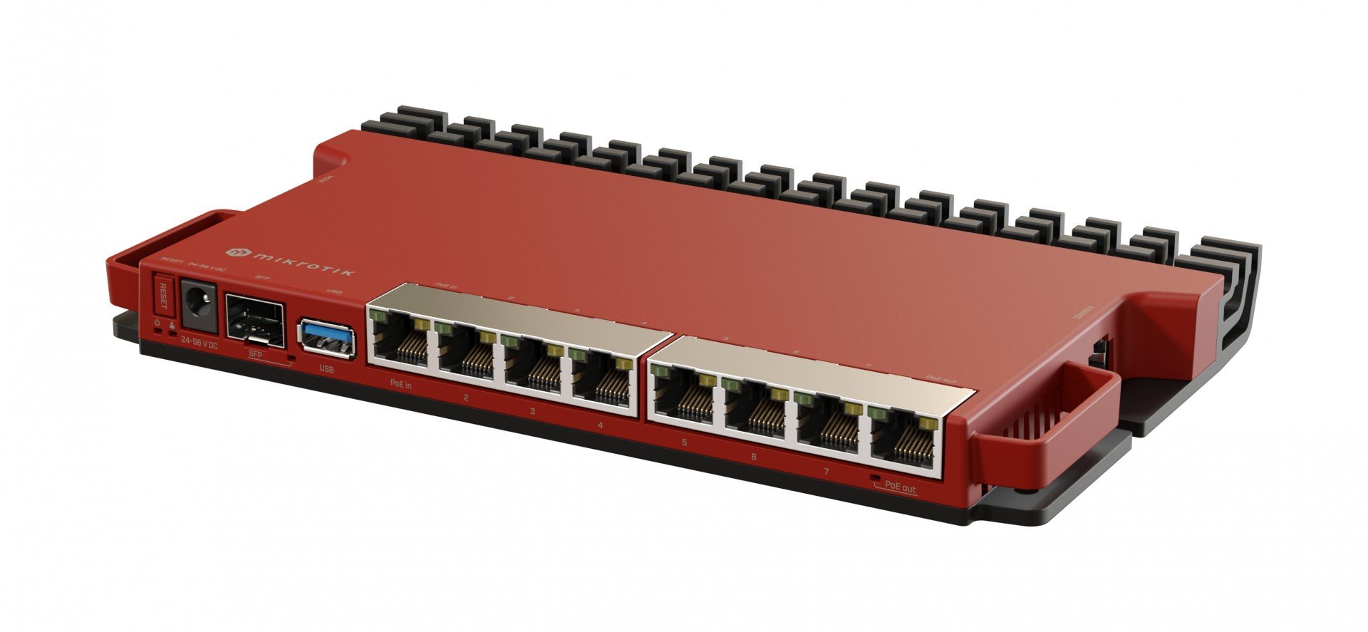 Mikrotik L009UiGS-RM – Router 8 porturi Gigabit, 1 port PoE IN, 1 port PoE Out, SFP 2.5G, NAND, USB, 1U - MikroTik L009UiGS-RM Router 8 porturi Gigabit, 1 port PoE IN, 1 port PoE Out, SFP 2.5G, NAND, USB, 1U - MikroTik L009UiGS-RM – Mikrotik L009UiGS-RM
