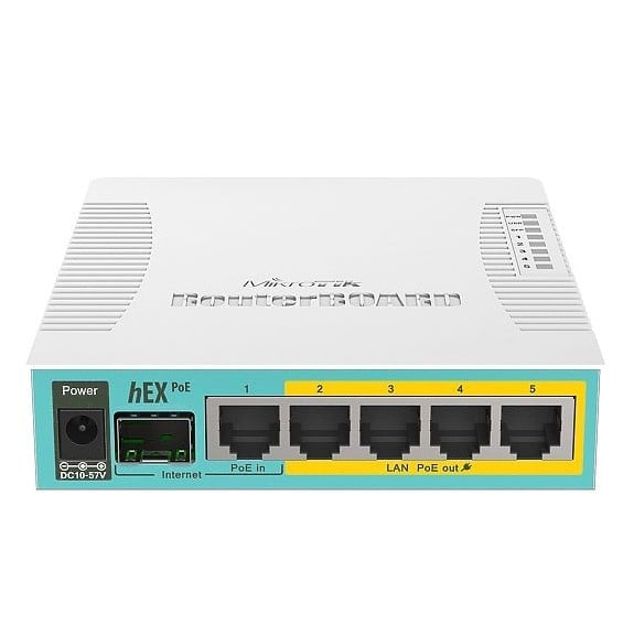 RB960PGS | Mikrotik | Router hEX PoE, 5 x Gigabit 4 PoE, 1 x SFP, RouterOS L4 - Mikrotik RB960PGS Router hEX PoE, 5 x Gigabit 4 PoE, 1 x SFP, RouterOS L4 - Mikrotik RB960PGS