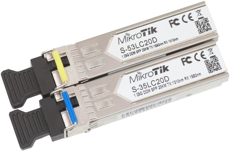 Pereche de module SFP, S-35LC20D + S-53LC20D - Mikrotik S-3553LC20D