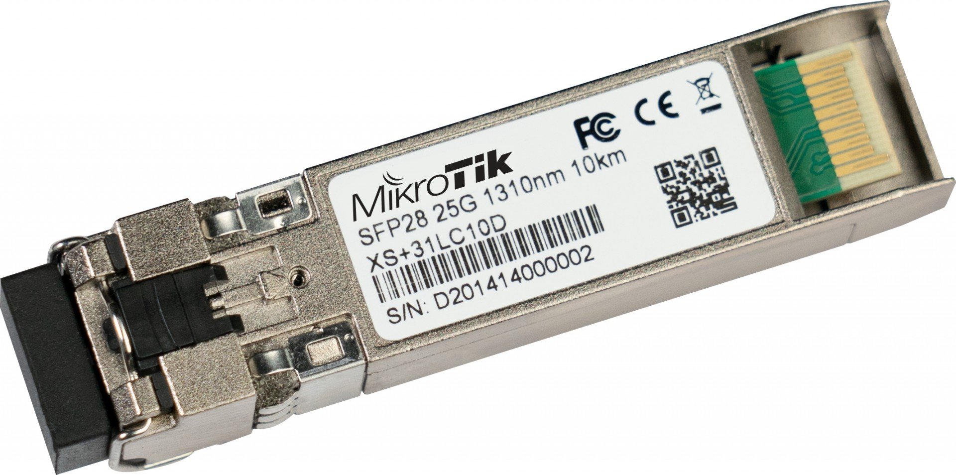 Mikrotik XS+31LC10D – Modul SFP/SFP+/SFP28, 1/10/25G, SM, 10Km, 1310nm, Dual LC-connector - MikroTik XS+31LC10D Modul SFP/SFP+/SFP28, 1/10/25G, SM, 10Km, 1310nm, Dual LC-connector - MikroTik XS+31LC10D – Mikrotik XS+31LC10D