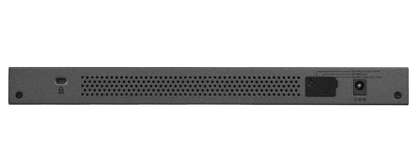 NETGEAR GS116LP Fara management Gigabit Ethernet (10/100/1000) Power over Ethernet (PoE) Suport Negru