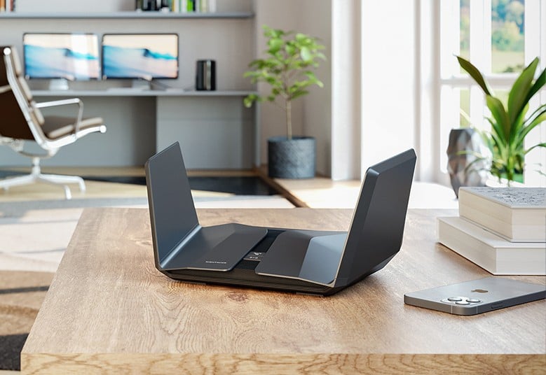Netgear RAXE500-100EUS – NETGEAR Nighthawk RAXE500 router wireless Gigabit Ethernet Tri-band (2.4 GHz / 5 GHz / 6 GHz) Negru NETGEAR Nighthawk RAXE500 router wireless Gigabit Ethernet Tri-band (2.4 GHz / 5 GHz / 6 GHz) Negru – Netgear RAXE500-100EUS