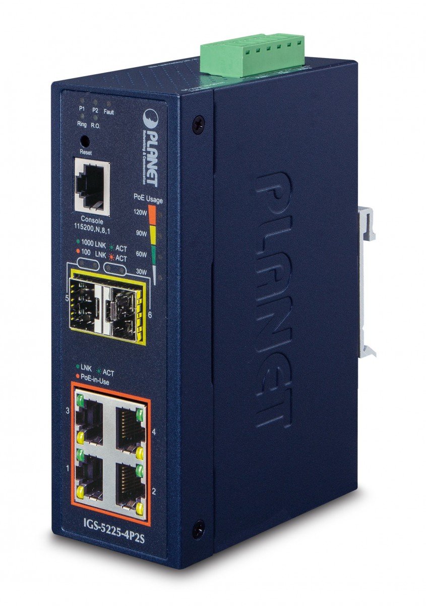 IGS-5225-4P2S | PLANET | PLANET IGS-5225-4P2S switch-uri Gestionate L2+ Gigabit Ethernet (10/100/1000) Power over Ethernet (PoE) Suport Albastru PLANET IGS-5225-4P2S switch-uri Gestionate L2+ Gigabit Ethernet (10/100/1000) Power over Ethernet (PoE) Suport Albastru