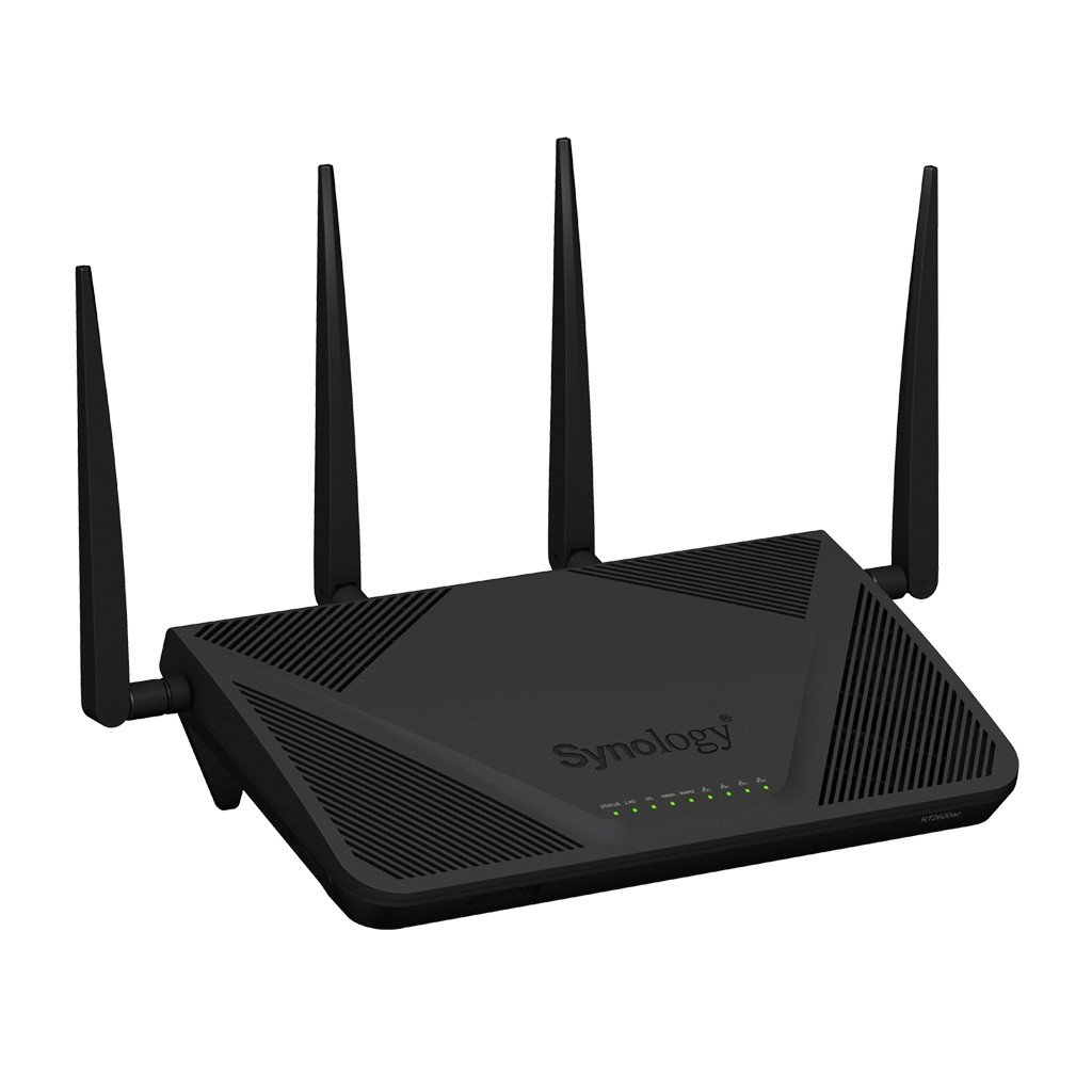 Synology RT2600AC – Synology RT2600ac – Router wireless Gigabit dual-band (2.4/5 GHz), MU-MIMO, securitate avansată, Negru Synology RT2600ac – Router wireless Gigabit dual-band (2.4/5 GHz), MU-MIMO, securitate avansată, Negru – Synology RT2600AC