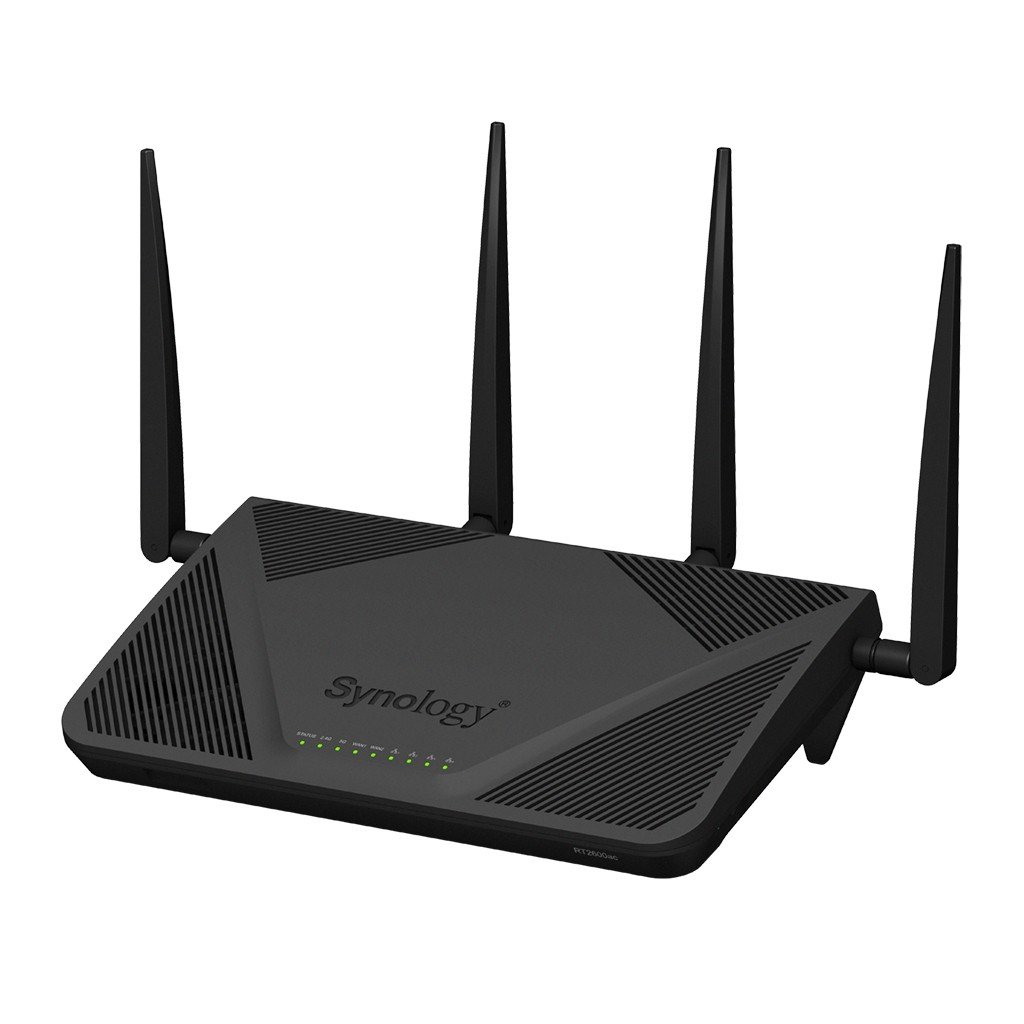 Synology RT2600AC – Synology RT2600ac – Router wireless Gigabit dual-band (2.4/5 GHz), MU-MIMO, securitate avansată, Negru Synology RT2600ac – Router wireless Gigabit dual-band (2.4/5 GHz), MU-MIMO, securitate avansată, Negru – Synology RT2600AC
