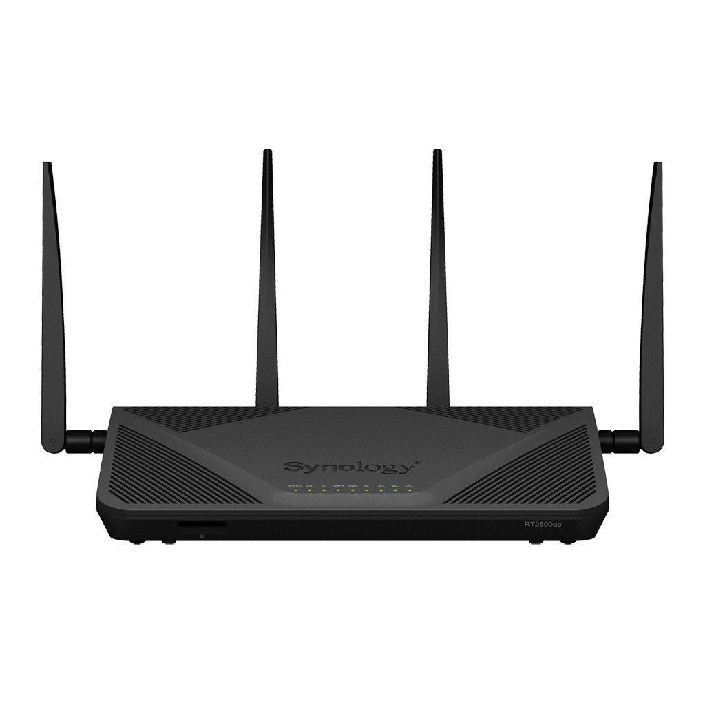 Synology RT2600AC – Synology RT2600ac – Router wireless Gigabit dual-band (2.4/5 GHz), MU-MIMO, securitate avansată, Negru Synology RT2600ac – Router wireless Gigabit dual-band (2.4/5 GHz), MU-MIMO, securitate avansată, Negru – Synology RT2600AC