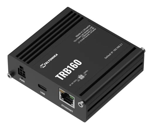Teltonika TRB160100000 – Teltonika TRB160 4G LTE Cat6 IoT-Gateway gateway-uri/controlere 10, 100, 1000 Mbit/s Teltonika TRB160 4G LTE Cat6 IoT-Gateway gateway-uri/controlere 10, 100, 1000 Mbit/s – Teltonika TRB160100000