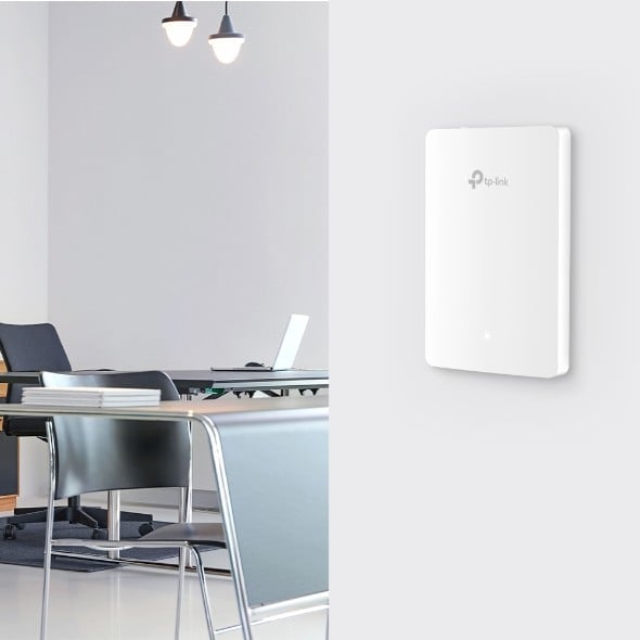 EAP615-Wall | TP-LINK | Access Point Wi-Fi 6, AX1800 Dual-Band, 3/4 dBi, 4 x RJ45 Gigabit, PoE - TP-Link Omada EAP615-wall Access Point Wi-Fi 6, AX1800 Dual-Band, 3/4 dBi, 4 x RJ45 Gigabit, PoE - TP-Link Omada EAP615-wall