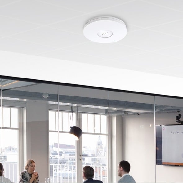 Access Point Wi-Fi 6, AX5400 Dual-Band, 4/5 dBi, 1 x RJ45 2.5 Gbps, PoE, adaptor DC - TP-Link Omada EAP670 – TP-LINK EAP670