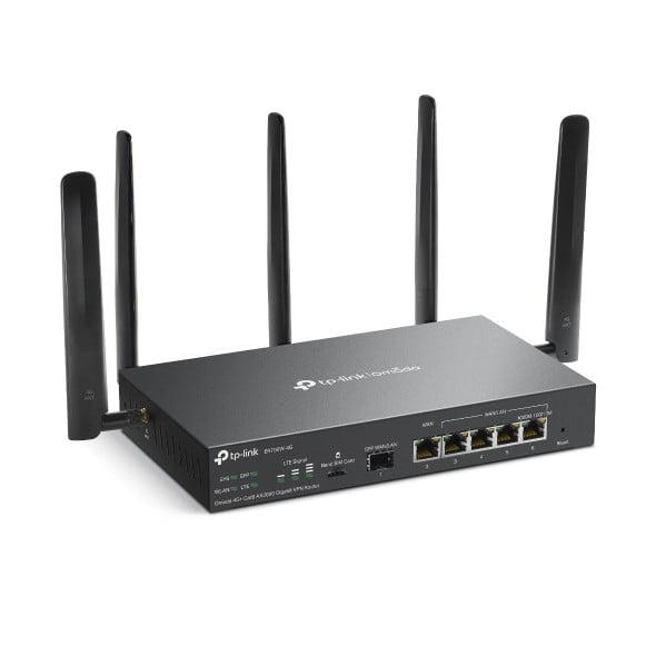 TP-LINK ER706W-4G – Router 4G+, Wi-Fi 6, AX3000, Nano SIM, 1 x SFP Gigabit, 5 x RJ45 Gigabit - TP-Link Omada ER706W-4G Router 4G+, Wi-Fi 6, AX3000, Nano SIM, 1 x SFP Gigabit, 5 x RJ45 Gigabit - TP-Link Omada ER706W-4G – TP-LINK ER706W-4G