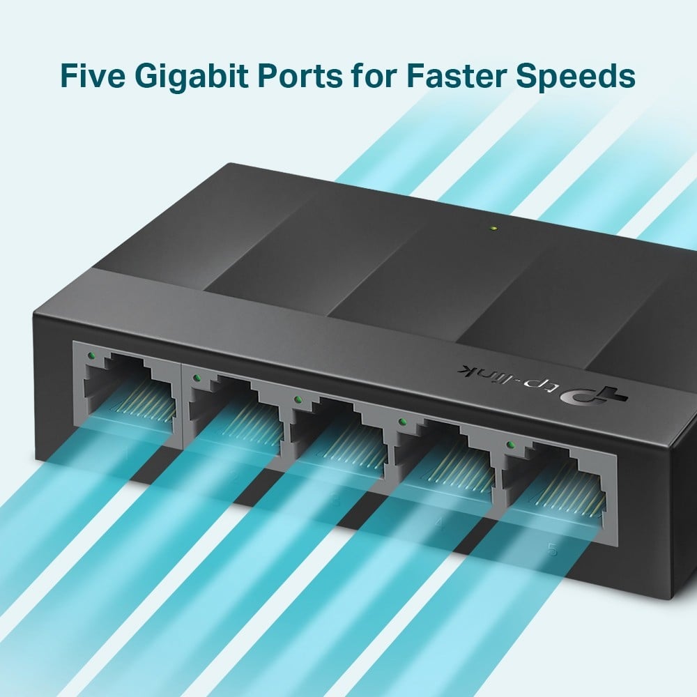 Switch LiteWave LS1005G, 5 porturi RJ45 Gigabit, Unmanaged - TP-Link LS1005G