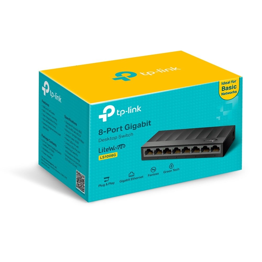 TP-LINK LS1008G – Switch LiteWave LS1008G, 8 porturi RJ45 Gigabit, Unmanaged - TP-Link LS1008G Switch LiteWave LS1008G, 8 porturi RJ45 Gigabit, Unmanaged - TP-Link LS1008G – TP-LINK LS1008G