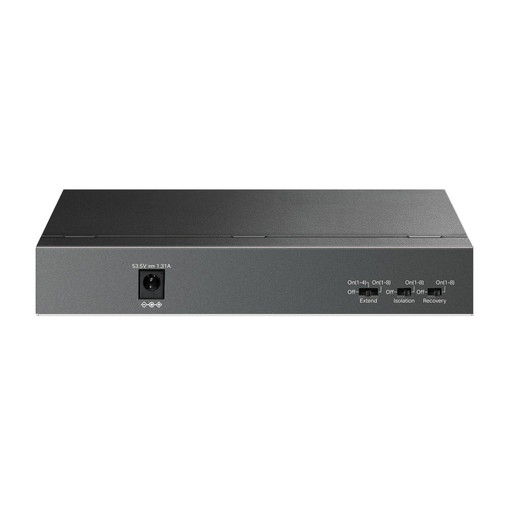 Switch LiteWave, 8 x RJ45 10/100 Mbps PoE, 1 x RJ45 10/100 Mbps, Buget PoE 63W, Unmanaged - TP-Link LS109P